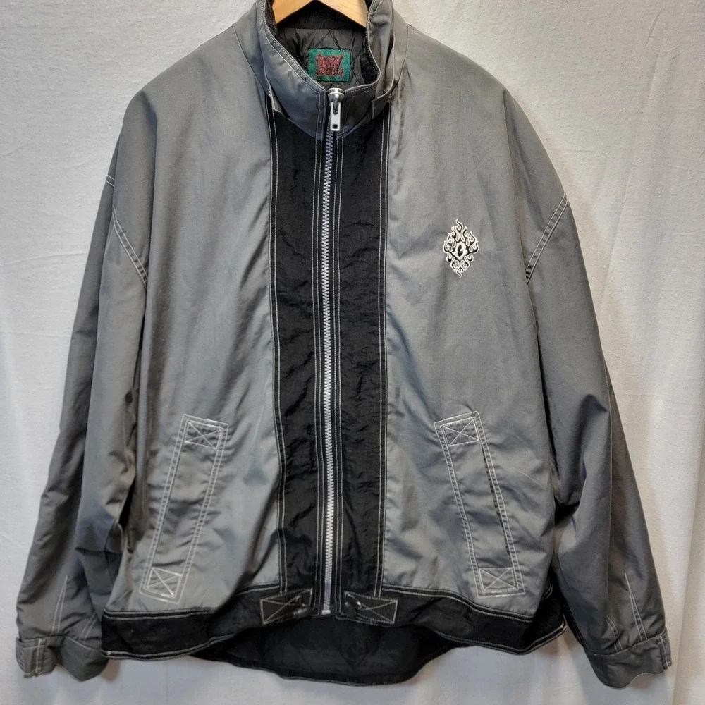 90s Y2k Japanese Barrel‎ Roll Jacket Skater Punk Emo XL Measurements In Details